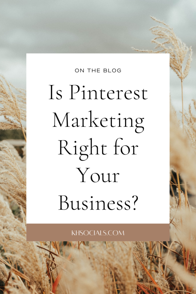Pinterest is a powerful marketing platform for both service based and ecommerce businesses, but is Pinterest marketing right for your business? Click through to see what Pinterest can do for your business and if your business is the right fit for the platform.