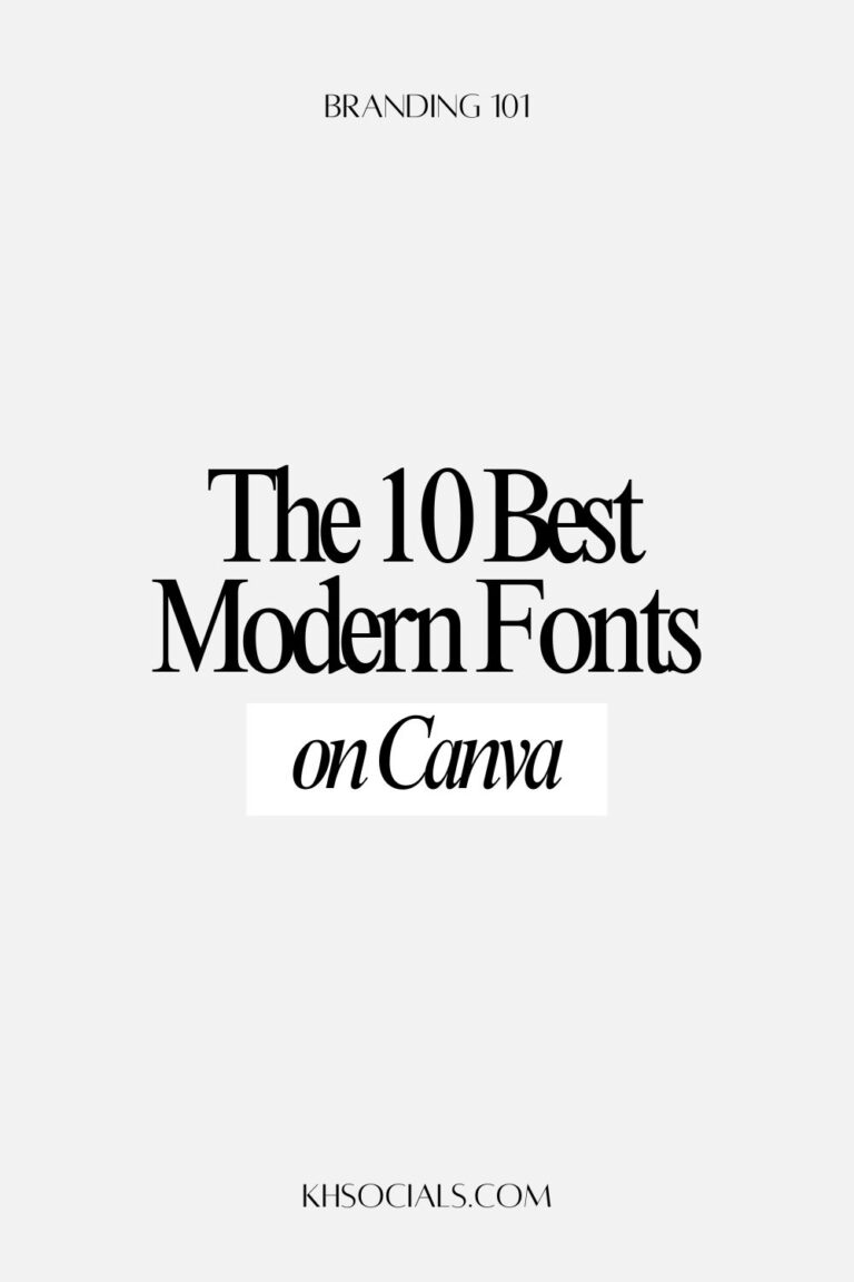 10 Best FREE Canva Fonts for Modern Brands